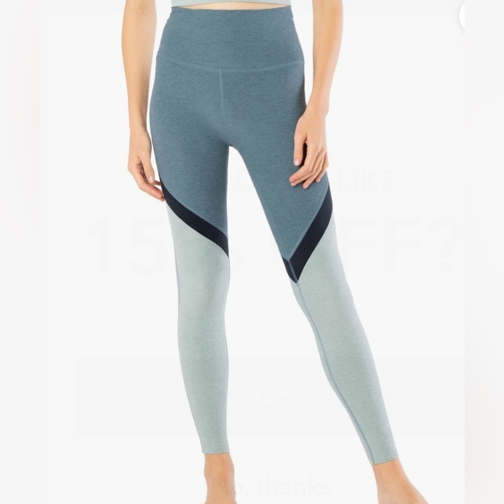 Beyond Yoga Tri-Panel Spacedye High Waisted 7/8 Yoga Leggings xsmall